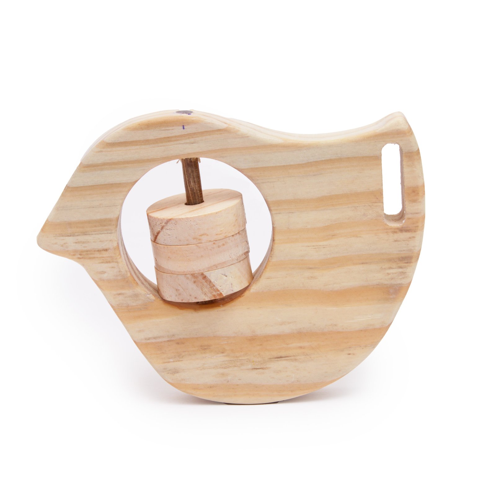 Wooden Rocking Potato Bird Rattle