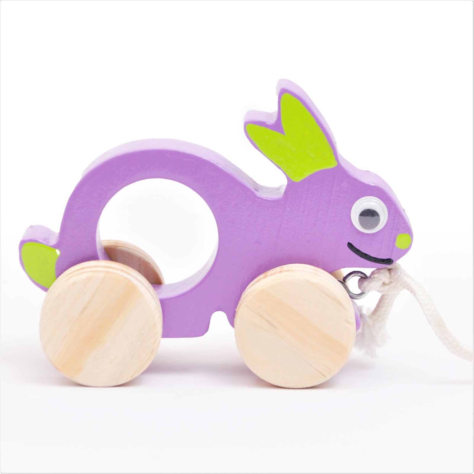 Wooden Pull Along Rabbit Toys