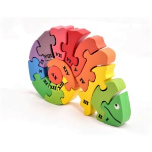 Wooden Chameleon Puzzle (15 Pieces)