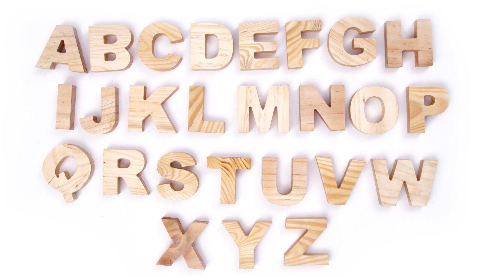 Wooden Alphabets Letters (Uppercase)