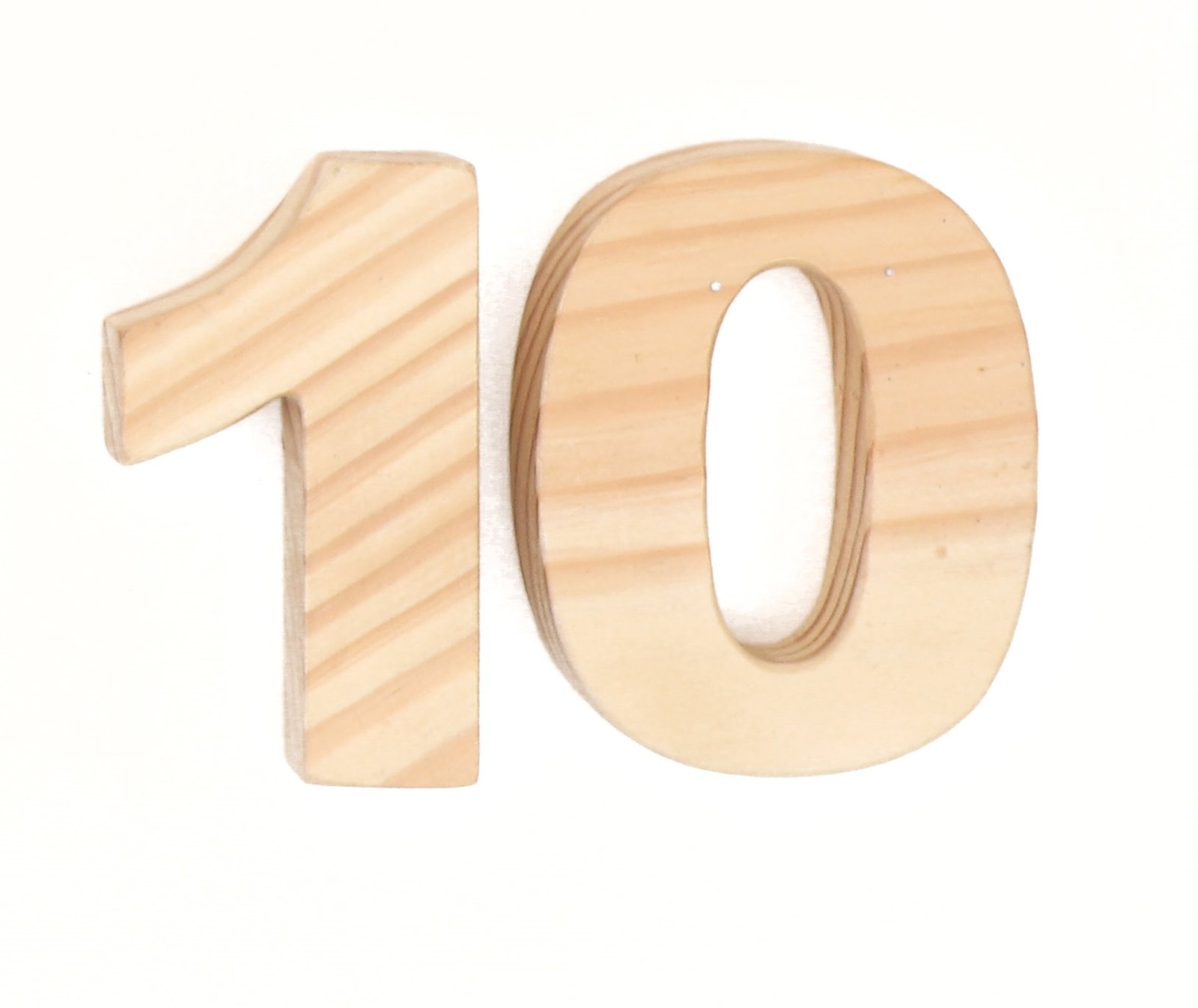 Wooden Numbers 123 (1 To 10) Jumbo