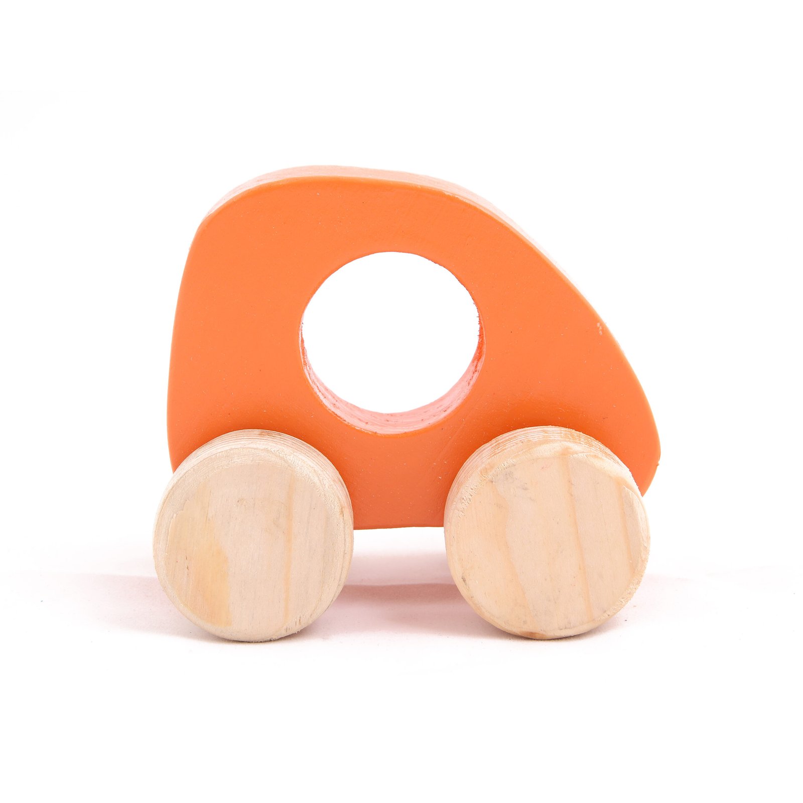 Wooden Nano Car – Orange Color