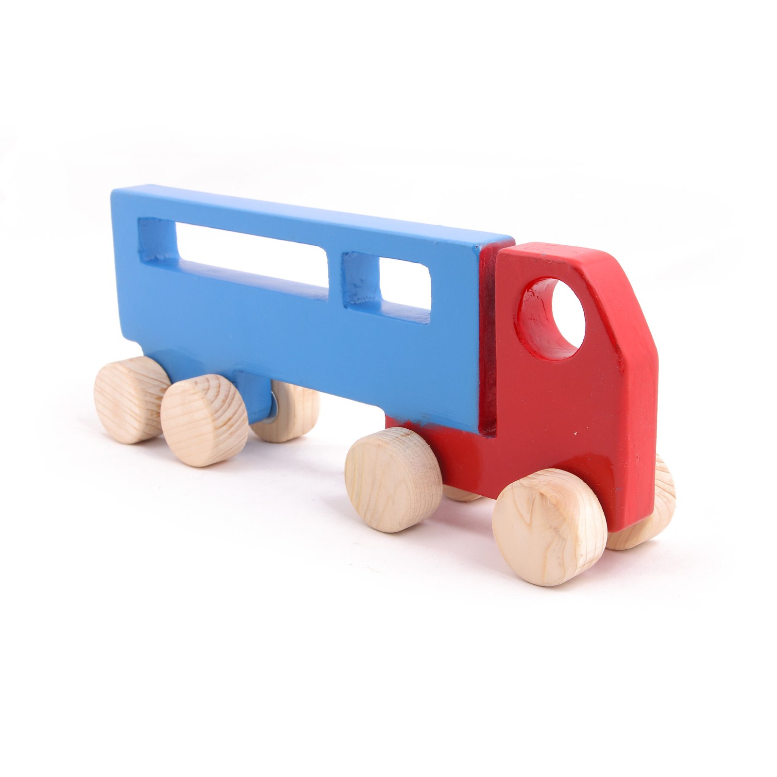 Wooden Push & Pull Toy Truck for Kids – Jumbo Size  (1 pcs)-  Development Toy, Indoor & Outdoor Toy