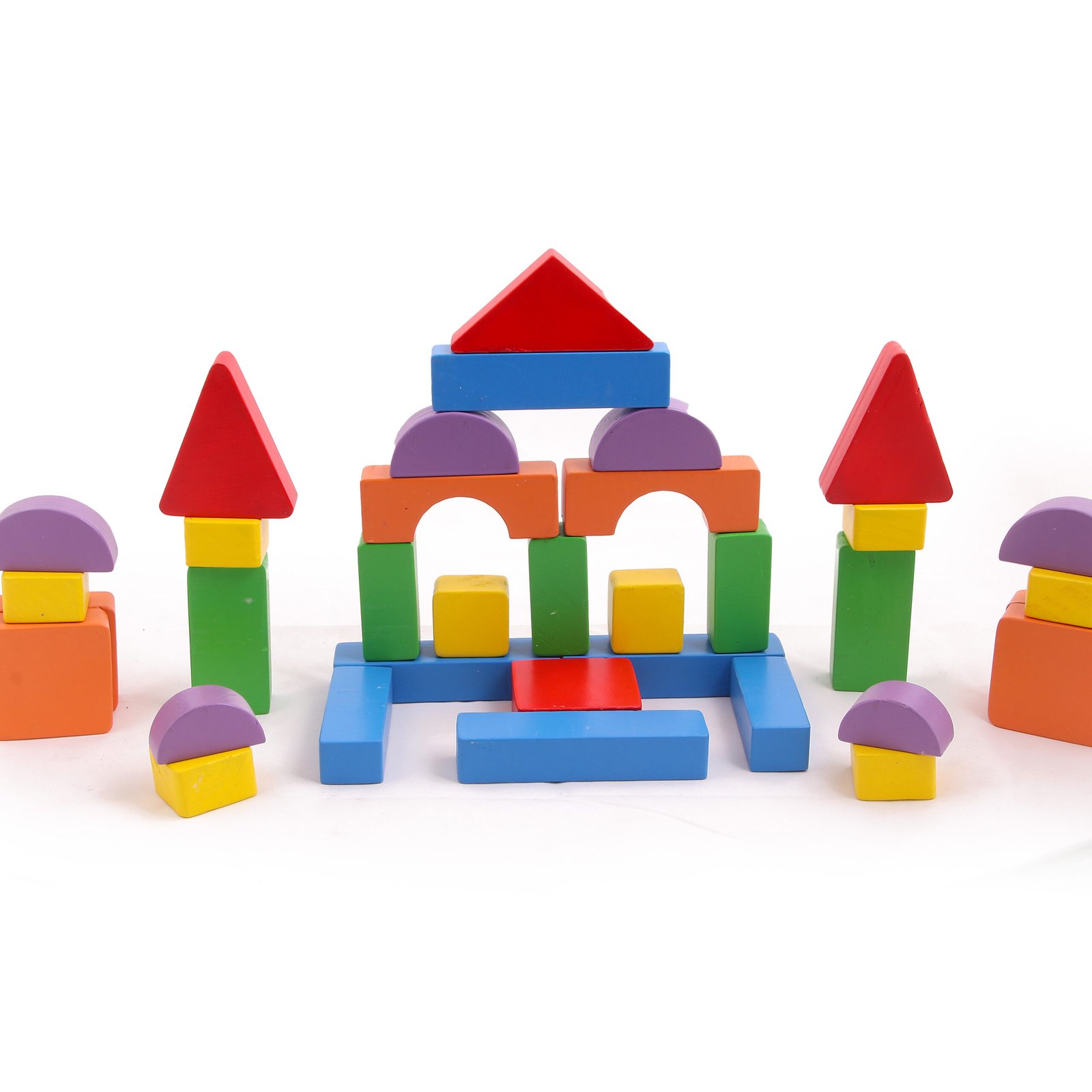 Wooden Building Blocks Set