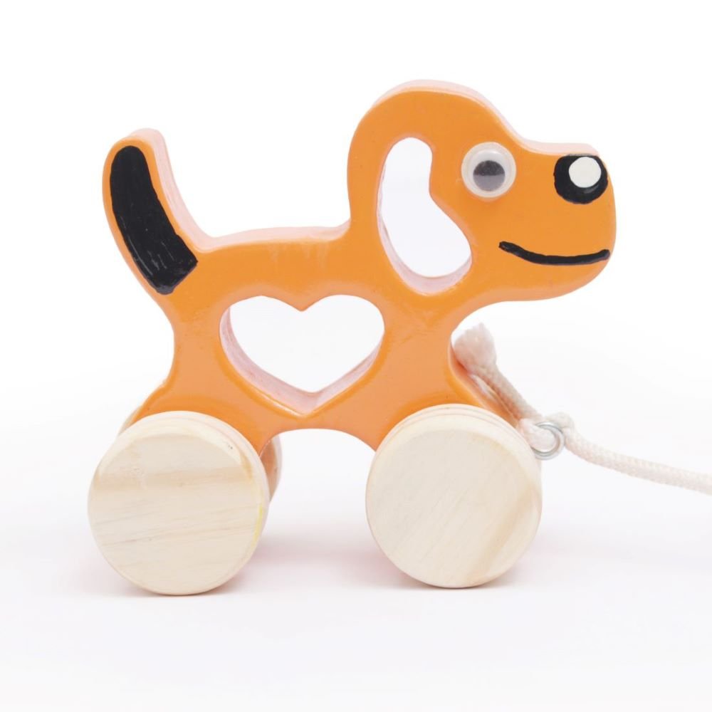 Wooden Pull Along Jimmy Puppy toy