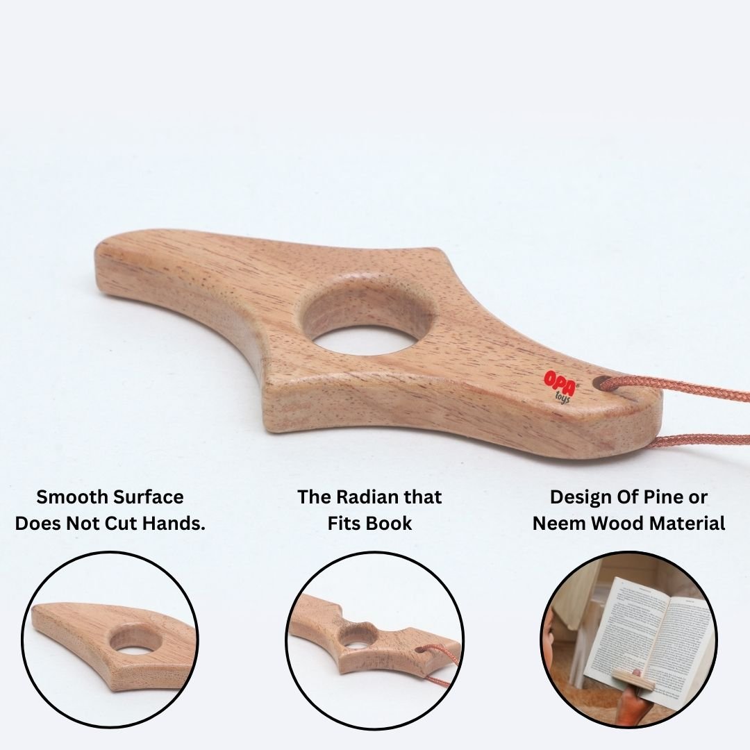 Wooden Book Page Holder
