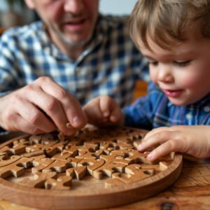 Wooden Kids Cutting Play Puzzles